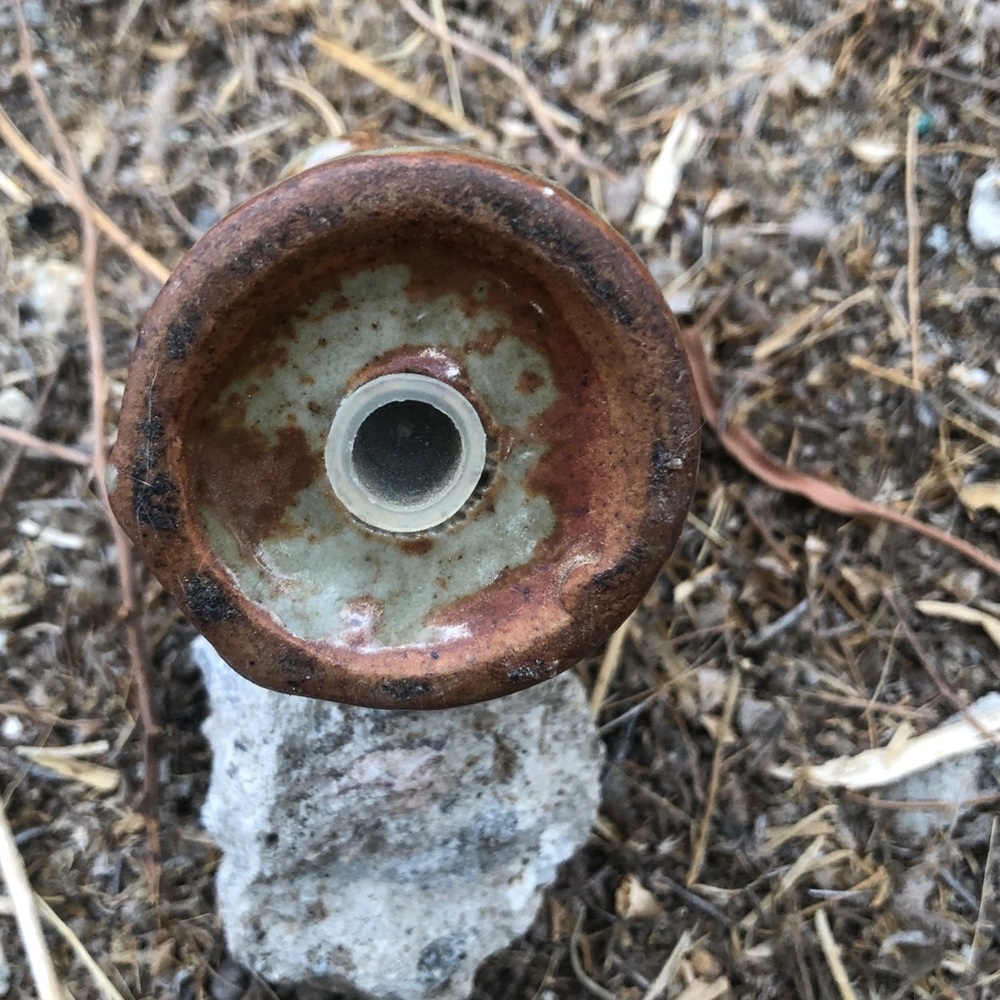 Studio pottery salt shaker